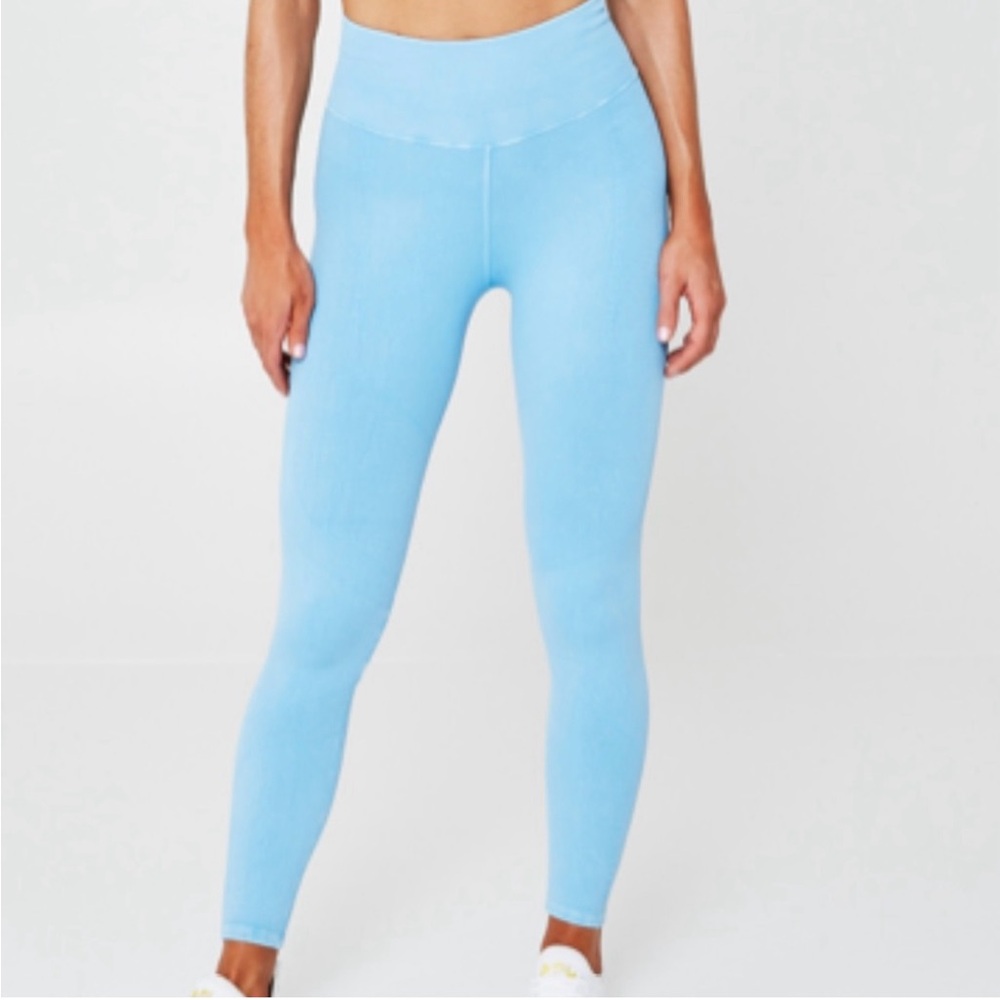Soul Cycle Light Blue High-Waisted Leggings